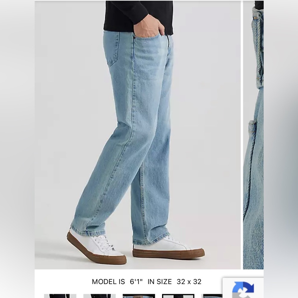 Wrangler Men's vintage relaxed fit Light Blue Jeans